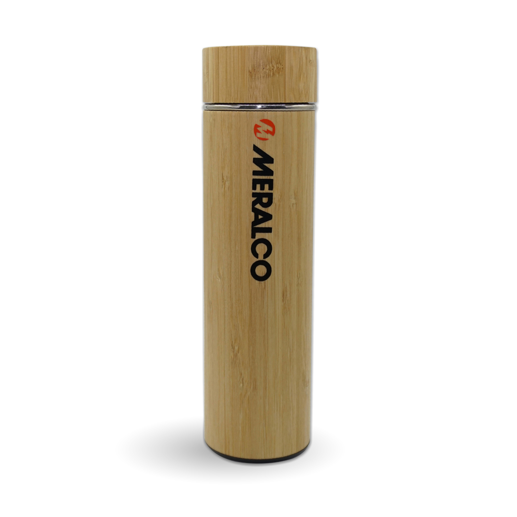 The Markery Product Images_BAMBOO STAINLESS FLASK-WITH STRAINER 2 Bamboo Stainless Flask with Strainer - Image 1