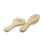 Mini Wooden Comb and Mirror Set - Image 2